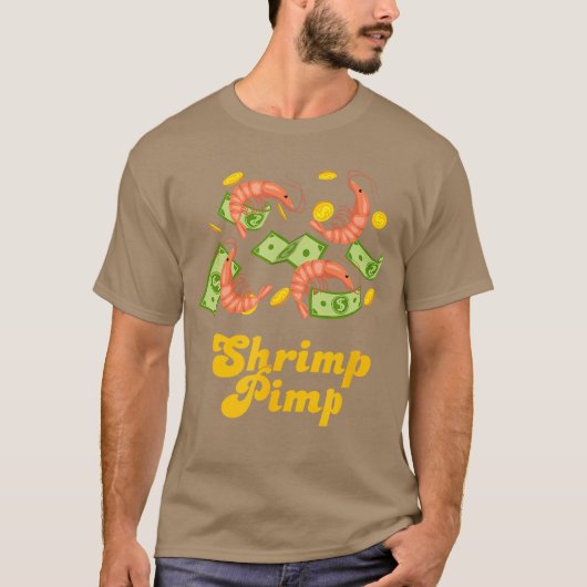 Shrimp Pimp Cherry Shrimp Aquarium Neocaridina fun Tシャツ (正面)