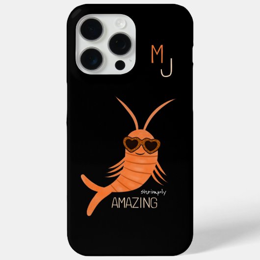 Shrimp with sunglasses Case-Mate iPhoneケース (裏面)