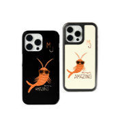 Shrimp with sunglasses Case-Mate iPhoneケース