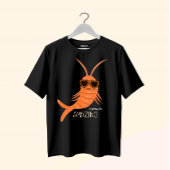 Shrimp with sunglasses tシャツ