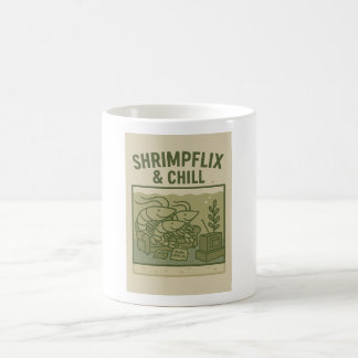 Shrimpflix & Chill – エビおもしろいキーパーコーヒー コーヒーマグカップ