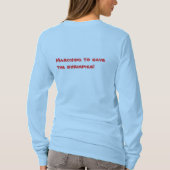 shrimpiesを救って下さい! tシャツ (裏面)