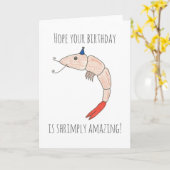 Shrimplyのすばらしい誕生日の折るカード カード (黄色い花)