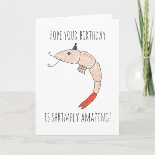 Shrimplyのすばらしい誕生日の折るカード カード