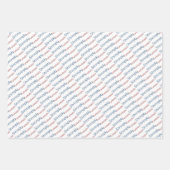 SHRIMPLYファンタスティック子供部屋レトロレッドブルー ラッピングペーパーシート (正面2)