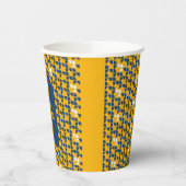 SHRIMPLYブルーイエローアーキカーベイビーシャワー 紙コップ (左)