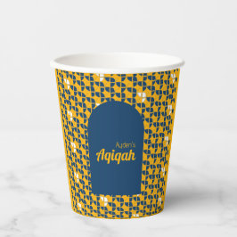 SHRIMPLYブルーイエローアーキカーベイビーシャワー 紙コップ