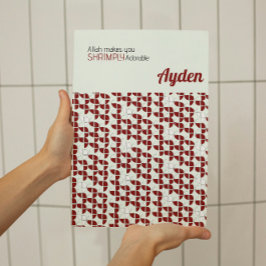 SHRIMPLY愛らしいレトロレッドホワイト子供部屋カスタム ポスター