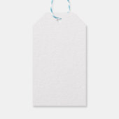 SHRIMPLY白い赤いパターン、Aqiqah赤ちゃんシャワー ギフトタグ (裏面)