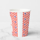 SHRIMPLY白オレンジアキーカーベイビーシャワー 紙コップ (左)