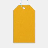 SHRIMPLY黄色の青のパターン、Aqiqah赤ちゃんシャワー ギフトタグ (裏面)