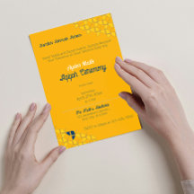 SHRIMPLY黄色の青のパターン、Aqiqah赤ちゃんシャワー