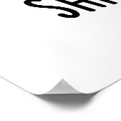 Shrimply Cool Funny Shrimp Sushi Pun  ポスター (角)