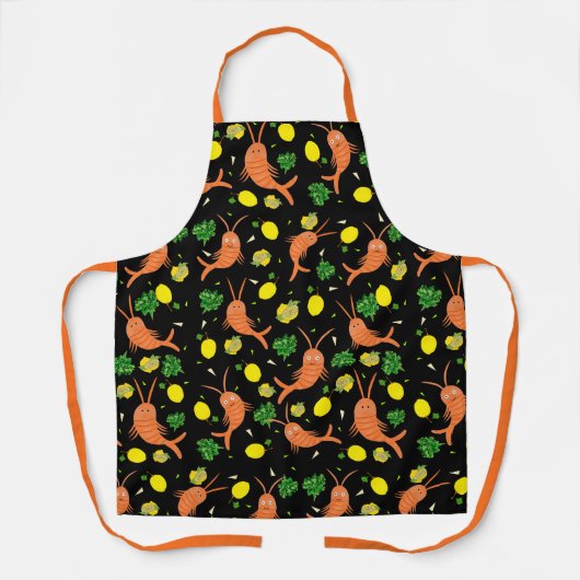 Shrimps pattern エプロン (正面)