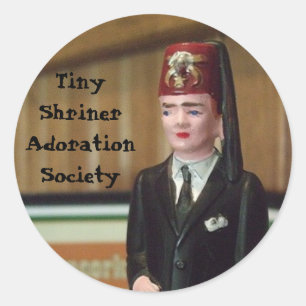 Shrinerの小さいステッカー ラウンドシール