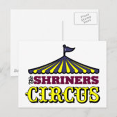 Shrinersのサーカス ポストカード (正面/裏面)