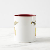 Shrinersの彎曲刀 ツートーンマグカップ (中央)