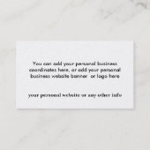 SHRINERSの紋章を個人化して下さい 名刺 (裏面)