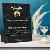 Shriners Appreciation Award Plaque フォトプラーク (側面)