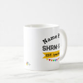 SHRM-SCP認定取得お祝いマグカップ 個人名入り コーヒーマグカップ (正面右)