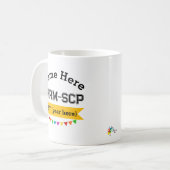 SHRM-SCP認定取得お祝いマグカップ 個人名入り コーヒーマグカップ (正面左)