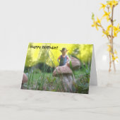 Shroom -ハッピーバースデーの土地! カード (黄色い花)