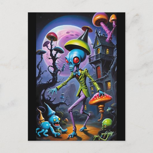 Shroom Townファンタジー ポストカード (正面)