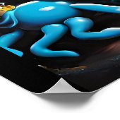 Shroom Town ポップ・アートのファンタジー ポスター (角)