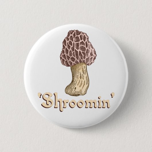 Shroomin 缶バッジ (正面)