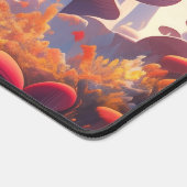 Shroomscape Whimsical Mushroom Field デスクマット (コーナー)