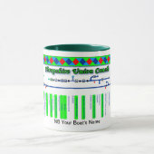 Shropshire運河のルートマップのイギリスの水路の緑 マグカップ (中央)