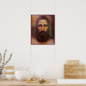 Shroud of Turin Jesus Christ face, Holy Face ポスター (キッチン)