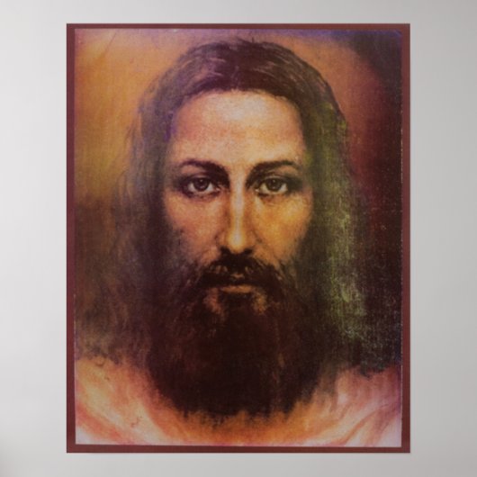 Shroud of Turin Jesus Christ face, Holy Face ポスター (正面)