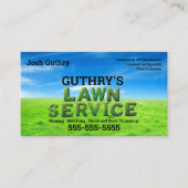 Shrubs Bliss Lawn Service Business Card 名刺 (正面)