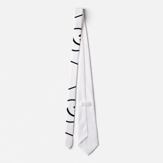 Shrug Emoticon O_(ツ)_/Kaomoji日本の氏 ネクタイ (裏面)