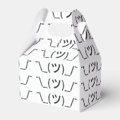 Shrug Emoticon O_(ツ)_/Kaomoji日本の氏 フェイバーボックス (裏面サイド)