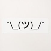 Shrug Emoticon O_(ツ)_/Kaomoji日本の氏 ヨガマット (裏面(横))