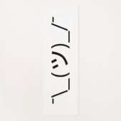 Shrug Emoticon O_(ツ)_/Kaomoji日本の氏 ヨガマット (正面)