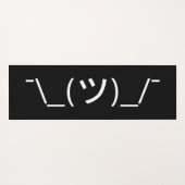 Shrug Emoticon O_(ツ)_/Kaomoji日本の氏 ヨガマット (裏面(横))