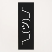 Shrug Emoticon O_(ツ)_/Kaomoji日本の氏 ヨガマット (正面)