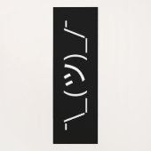 Shrug Emoticon O_(ツ)_/Kaomoji日本の氏 ヨガマット (裏面)