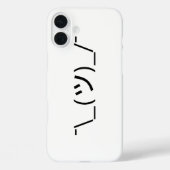 Shrug Emoticon O_(ツ)_/Kaomoji日本の氏 Case-Mate iPhoneケース (裏面)