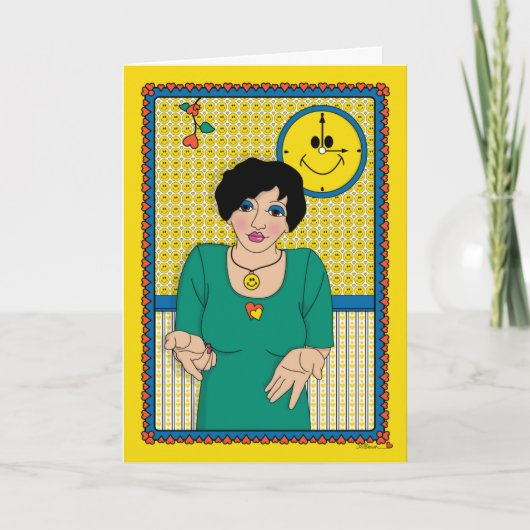 Shrug It Off_B_Greeting カード (正面)