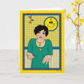 Shrug It Off_B_Greeting カード (黄色い花)