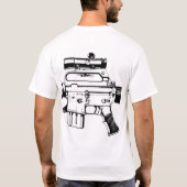 SHTFが私に…見ない時。 AR-15 Tシャツ (裏面)