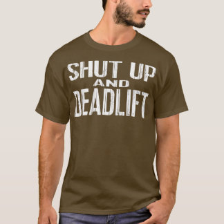 SHU UPとDEADLIFパワーリフティングと重量挙げ Tシャツ