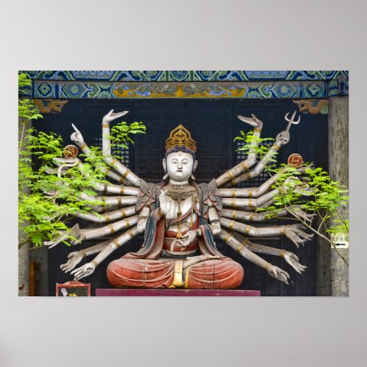 Shuanglinの色彩の鮮やか古代の彫刻 ポスター (正面)