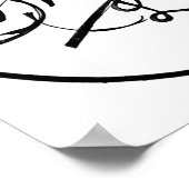 Shubham Love Calligraphy Art ポスター (角)