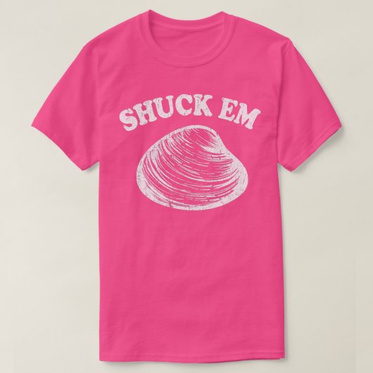 Shuck Emクラムクズホッグ貝掘りR Tシャツ (デザイン正面)