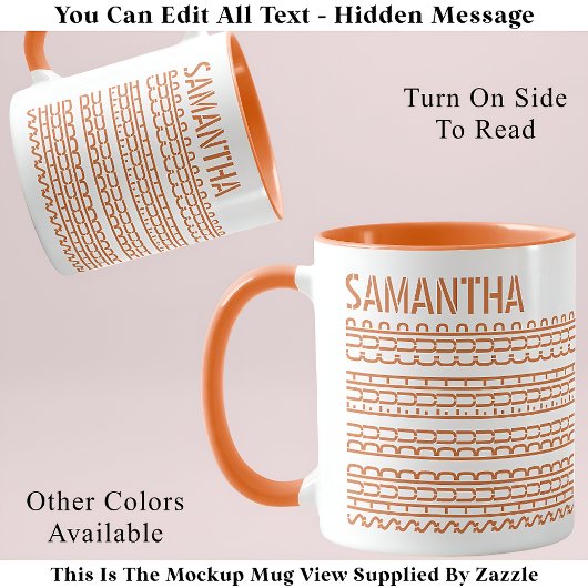 Shud Du Fuh Cup & Name隠しメッセージ138OW おもしろい マグカップ